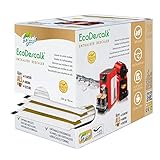 EcoDescalk Organic Powder Descaler, 10 Sachets. 100% Natural Descaler. Cleaner for Coffee Machines. Descaling Solution for All Brands. 4 Decalcifications.