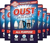 Oust Powerful All Purpose Descaler, Limescale Remover – Ideal for Kettles, Coffee Machines, Irons and Shower Heads, 3 Sachets x 6 (18 Sachets Total)