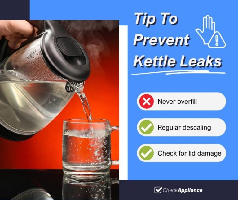 Why Does My Kettle Leak? (quick & easy fixes) Check Appliance