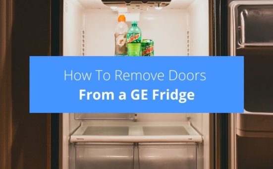 How To Remove Doors From a GE Fridge (read this first)