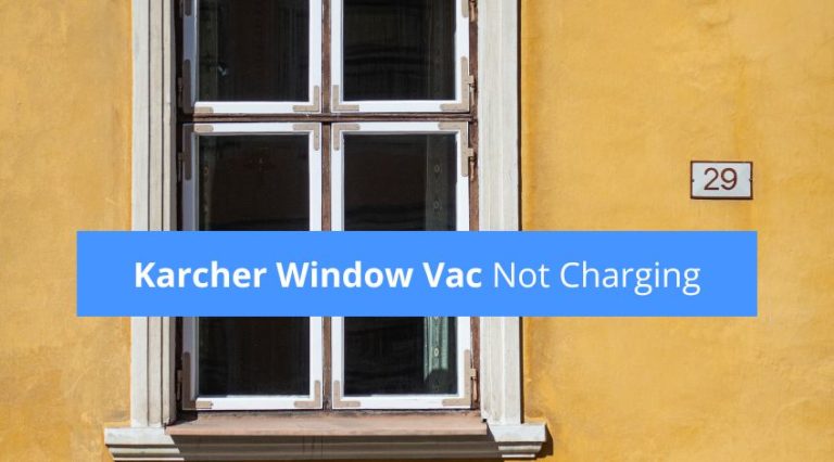 karcher window vac not charging no light