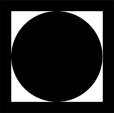 The Square With Black Circle Tumble Dryer Symbol