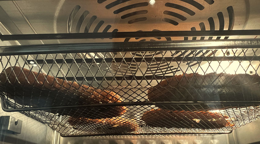 Cooking Fried Chicken Inside The HySapientia Air Fryer Oven