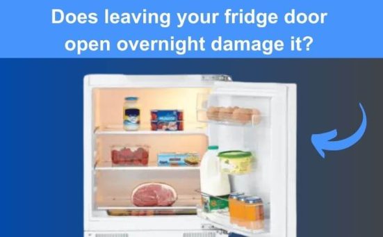 Does leaving your fridge door open overnight damage it? (what really happens)