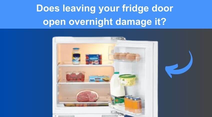 Does leaving your fridge door open overnight damage it (what really happens)