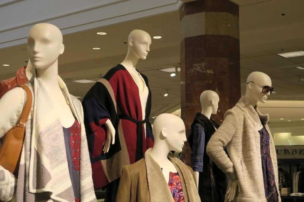 mannequins in department store