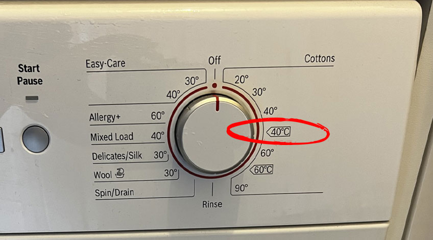 40 Degree Wash Cycle