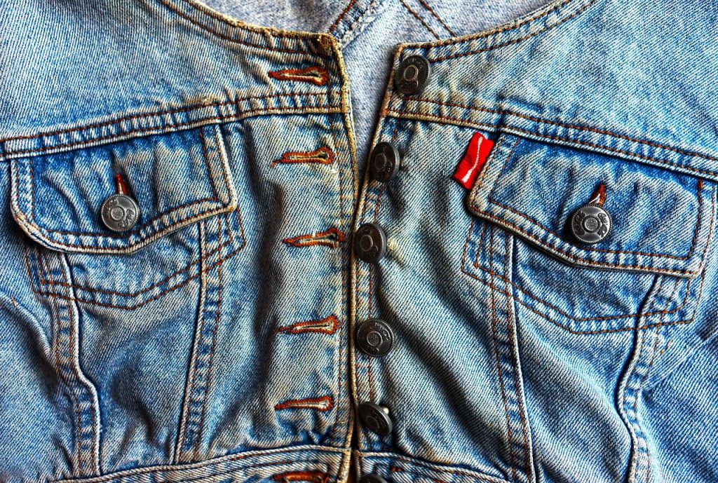 denim jacket with buttons