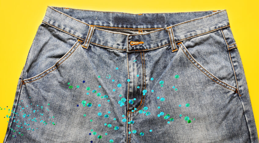 trousers with bacteria