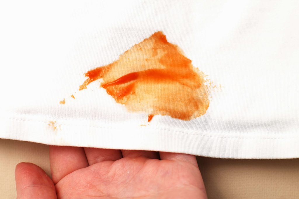 ketchup stain on shirt