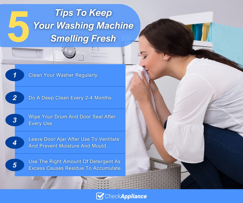 5 Tips To Keep Your Washing Machine Smelling Fresh