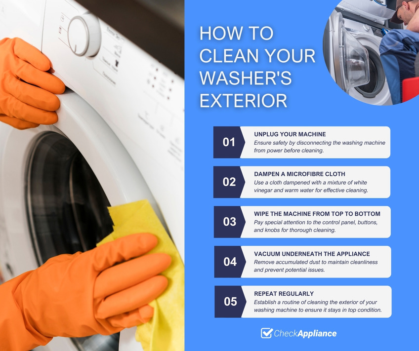 How to Clean Your Washer's Exterior