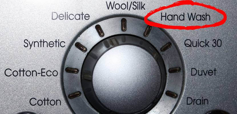 hand wash setting in washing machine