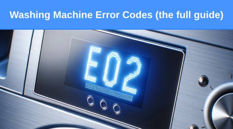 Washing Machine Error Codes (the full guide) - Check Appliance