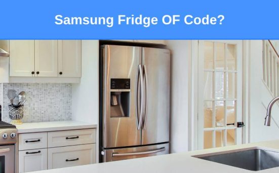 Samsung Fridge OF Code (here’s why & what to do)