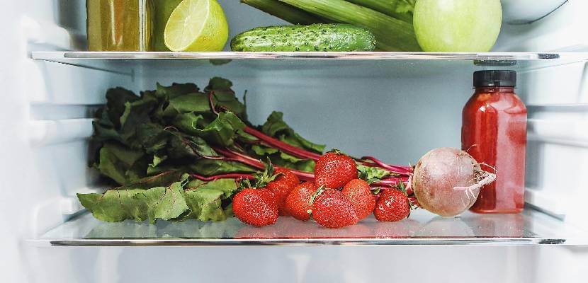 food in fridge