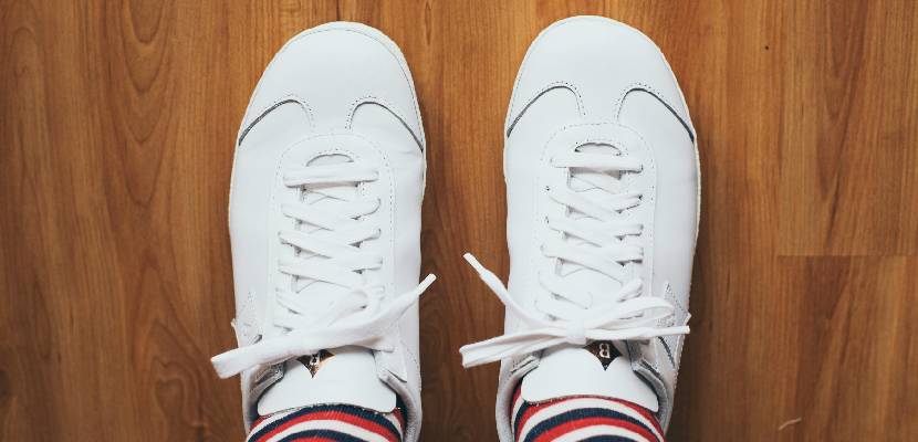 white trainers
