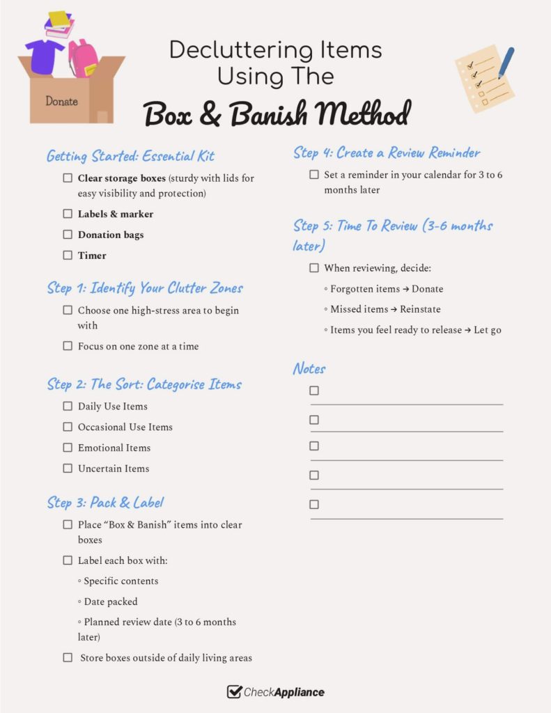 Decluttering Using The Box & Banish Method