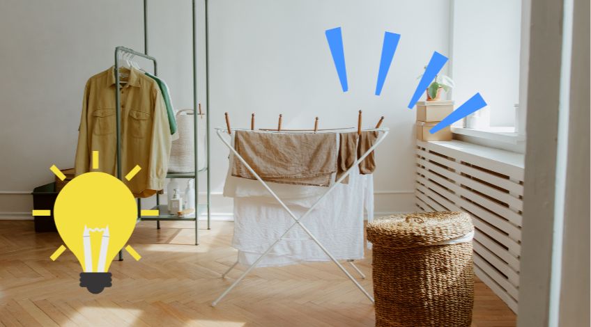 Genius Ways To Dry Laundry Indoors Without Causing Mould & Damp