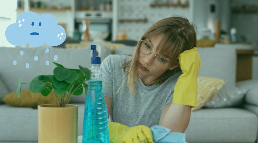 How To Speed Clean Your House When You're Overwhelmed & Depressed