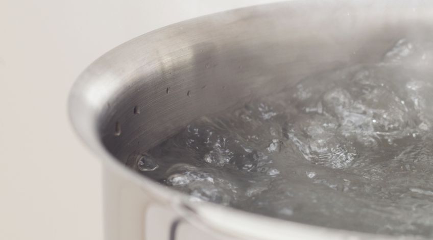 boiling water