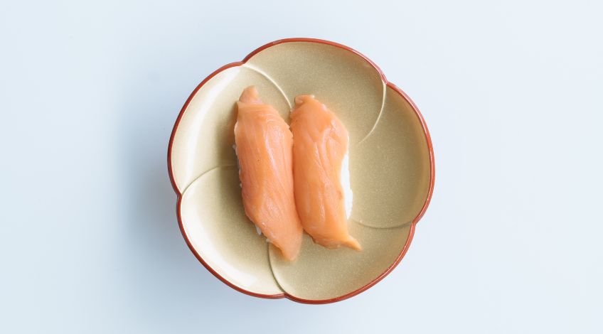 salmon on a plate
