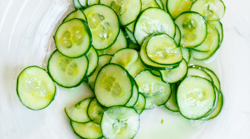 slices of cucumber