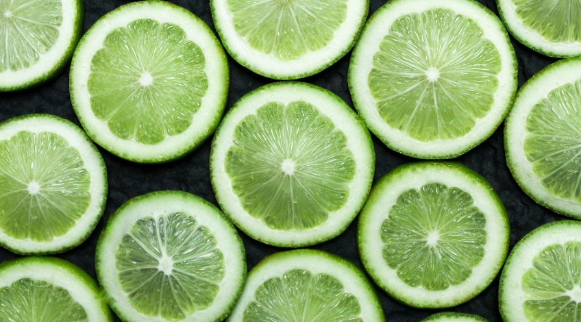 sliced limes