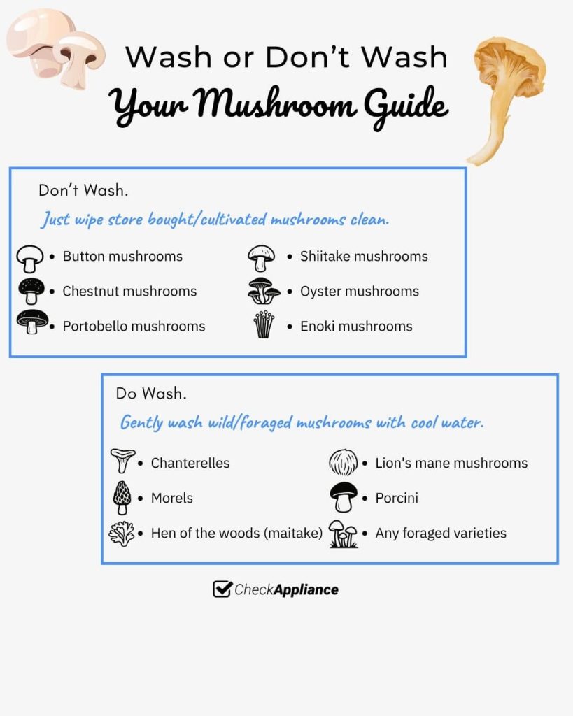 Wash or Don’t Wash Mushrooms