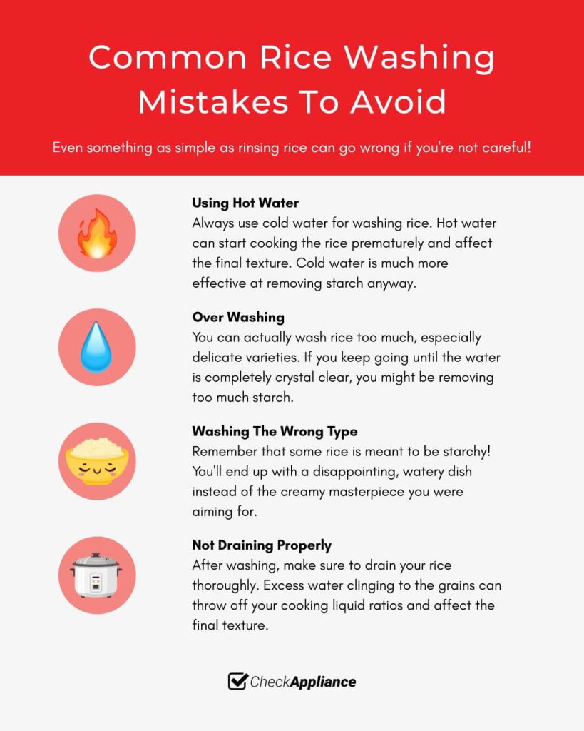 Common Rice Washing Mistakes To Avoid