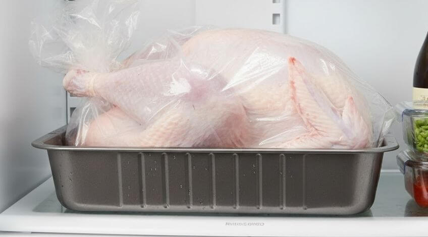 defrosting turkey